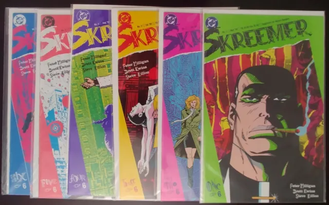 Skreemer 1 2 3 4 5 6 1-6 DC Comics 1989 NM/Mint Complete Lot Set Series