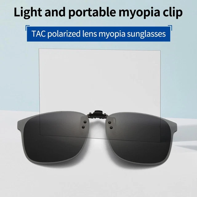 Clip On Sunglasse Flip up Glasses Polarized Photochromic 202 Sunglasse E5G5 D2E1