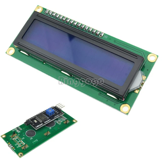 BLUE I2C MODULE LCD1602 Character Display HD44780 1602LCD For Arduino ...