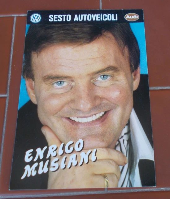 Cartolina ENRICO MUSIANI originale FIRMA  foto PROMO