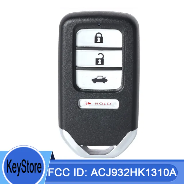 ACJ932HK1310A for Honda Accord 2016 2017 Smart Remote Key Fob 72147-T2G-A81