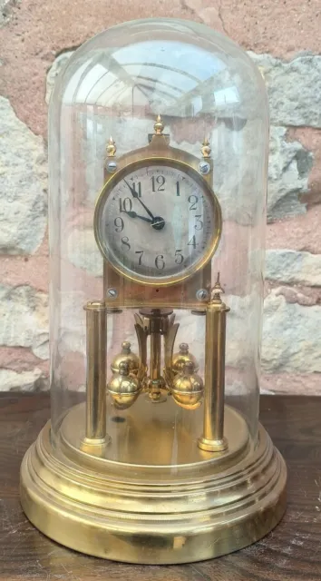 Gustav Becker 400Day Torsion Clock German Anniversary Mantel Clock Antique C1900