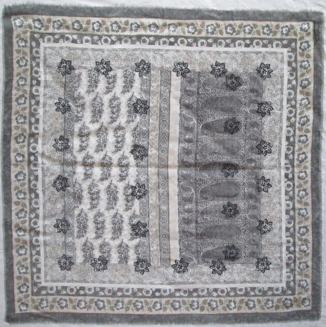 Grand Foulard Carré Gabriella Vicenza - Rouge - Polyester Vintage - 85x87 Cm