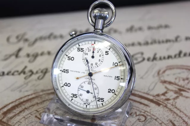 Rare NERO LEMANIA Rattrapante Chronograph Taschenuhr Stoppuhr pocket watch