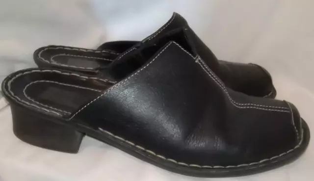 Josef Seibel The European Comfort Shoe - Mule Style Black Women's Size US 8.5/9