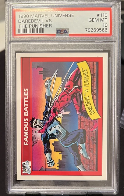 1990 Marvel Universe #110 Daredevil vs Punisher PSA 10 GEM MINT 💎🔥