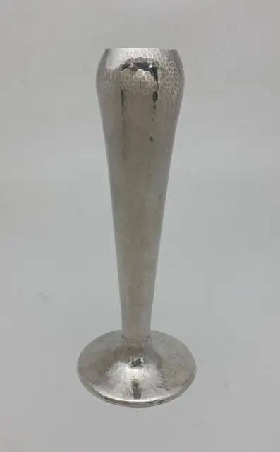 Fine Arts & Crafts LEBOLT Mission Style Hammered Sterling Silver Flower Bud Vase
