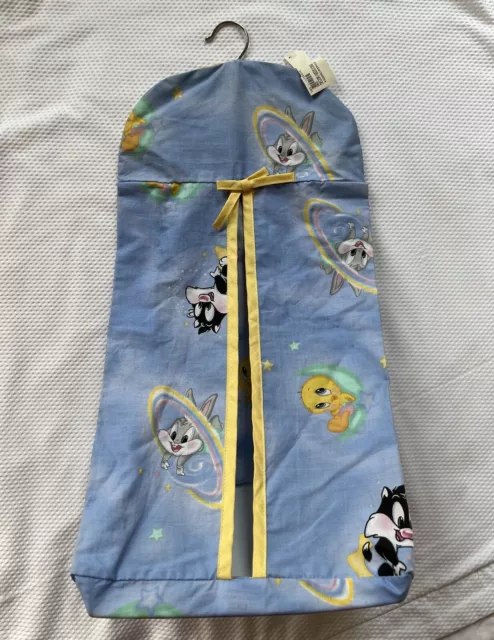 Vintage Space Baby Looney Tunes Diaper Stacker Storage Hanger bugs bunny