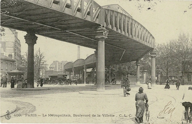 CPA - Paris - Le Métro - Boulevard de la Villette