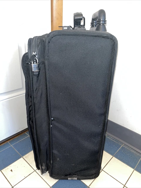 TUMI 23"  Black Nylon Carry On luggage rolling wheeled suitcase upright Alpha 3