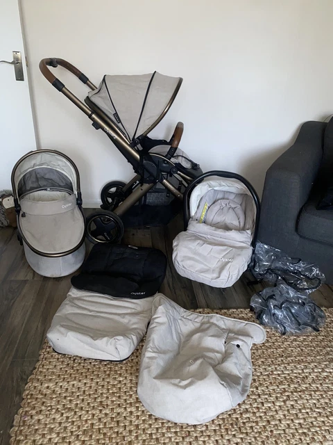 OYSTER 2 SPECIAL Edition Zink grey pram travel system 3 in 1