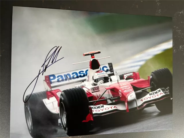 Signed Sutton 16x12 photo Jarno Trulli Toyota TF105 Melbourne GP Formula 1 2005