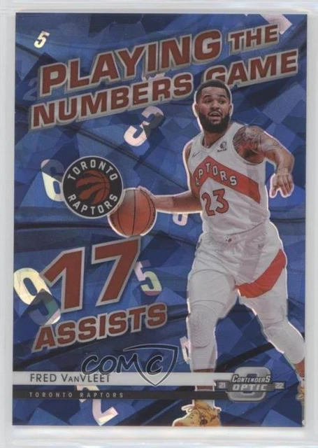 2021-22 Panini Contenders Optic Blue Cracked Ice Prizm /75 Fred VanVleet #25