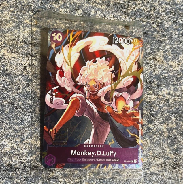 ONE PIECE CARD Game 1 Year Anniversary Luffy Winner P041 EUR 450,00