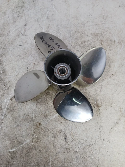 Solas  4 Blade Stainless Steel Propeller MERCURY/TOHATSU Tb4x10x10RN