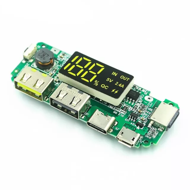 5V 2.4A 2A 1A Mobile Power Bank 18650 Charging Module Lithium Battery Charger