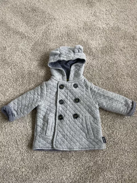 Ted Baker Baby Boy Jacket with Hood in Grey