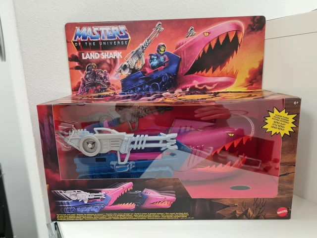LAND SHARK HE-MAN Masters of the Universe MOTU WORKS 1985 véhicule mattel vintage EUR 33,56