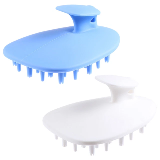 Champú cepillo de masaje gel de sílice champú masajeador de cuero cabelludo