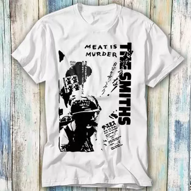 The Smiths Meat is Murder Japanese T Shirt Meme Gift Top Tee Unisex 905