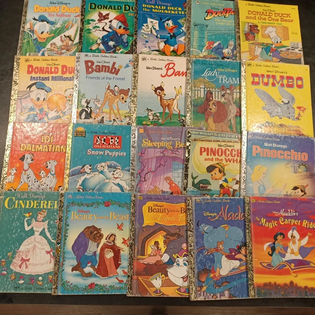 HUGE BULK LOT Bundle Golden Books Mixed Vintage To Modern Disney Bambi