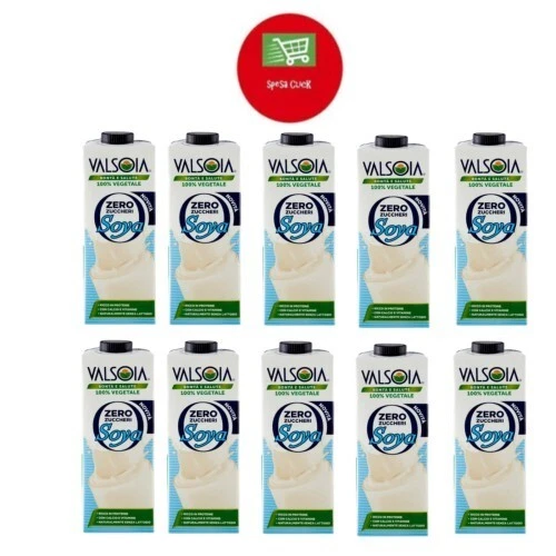 Valsoia Bontà e Salute Zero Zuccheri Soya  100 % Vegetale   10 Litri