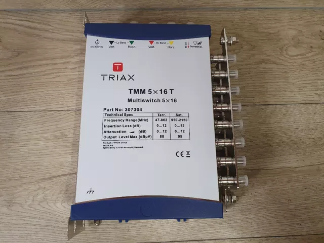 Triax TMM 5 x 16 T Cascade Multiswitch p/n 307304