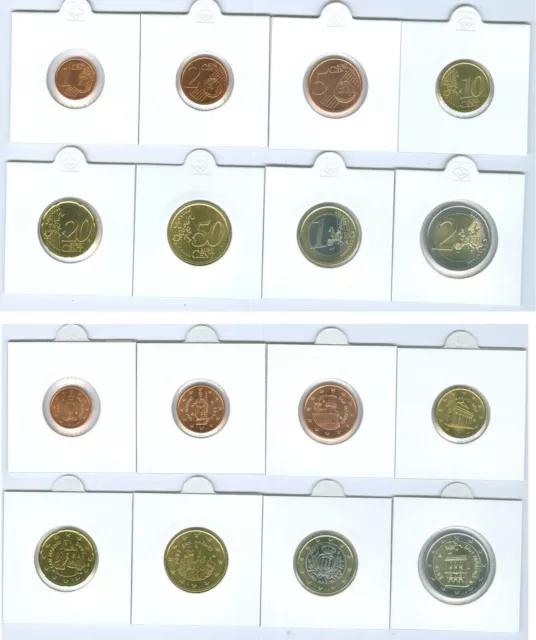 San Marino Euro-Mixsatz  1 Cent - 2 Euro prägefrisch aus mindestens 3 Jahrgängen