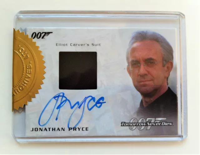 James Bond Archives 2016 Spectre Autograph Costume Card Jonathan Pryce