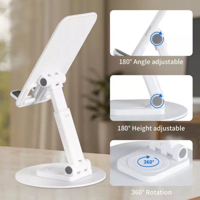 ✅Mobile phone stand holder smartphone foldable desktop portable universal