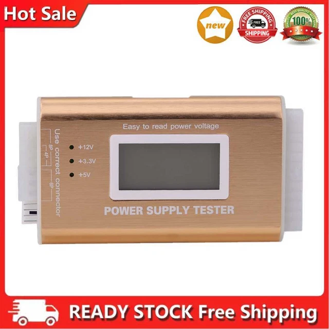 Tester di tensione PC LCD digitale 20/24 pin 4 alimentatore ATX BTX ITX SATA HDD disco rigido