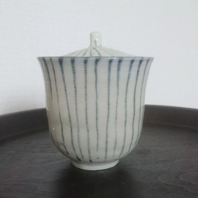 Togawa Masataka Tokusa Pattern With Lid And Facing Plate