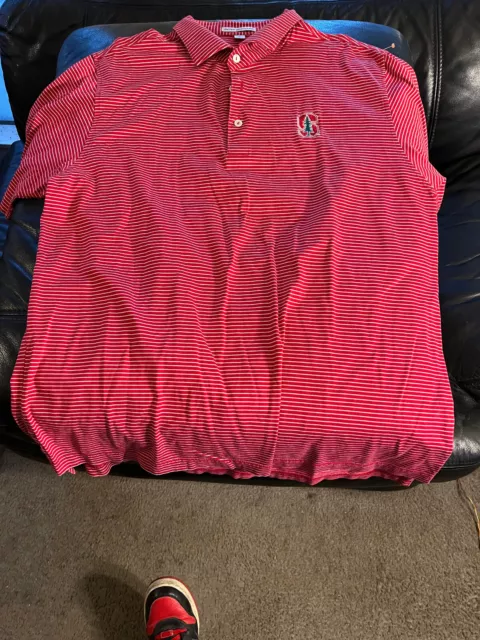 Stanford Cardinal polo shirt Peter MIllar Med Super clean Stitched logo NCAA