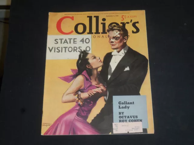 1939 Dec 2 Collier's Magazine - Coca-Cola Ad On Back Cover - Sp 8261