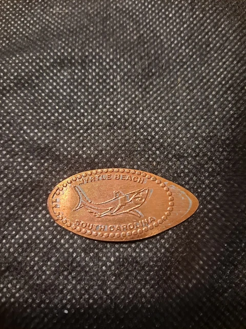 MYRTLE BEACH SOUTH CAROLINA ELONGATED PENNY TOKEN!    e9090UXX