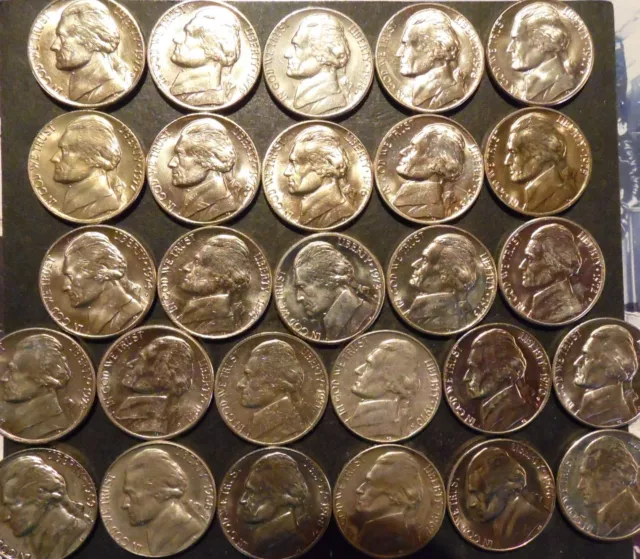 1965 thru 1979-PD Jefferson Nickel Choice/Gem BU Uncirculated Date Set