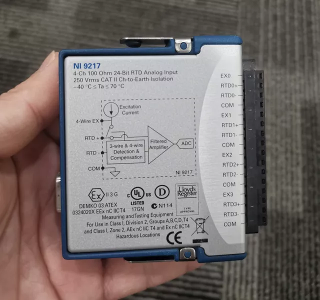 NI-9217 National Instruments NI 9217 cDAQ Temperature RTD Input Module