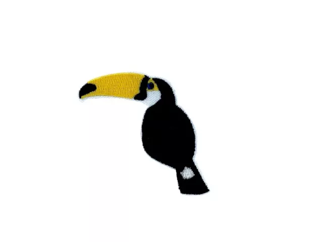 Patch aufnaher aufbugler applikation bügelbild tukan vogel