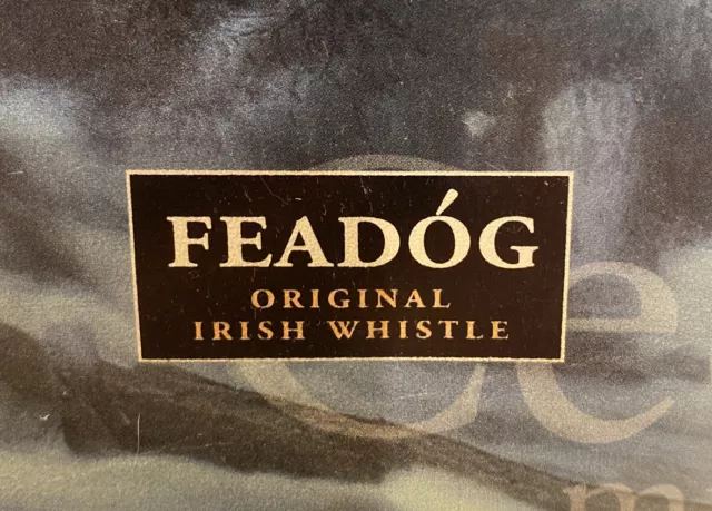 Feadog Nickel Pro Irish Tin Whistle Key of D Small Flute with Tutor Book 2