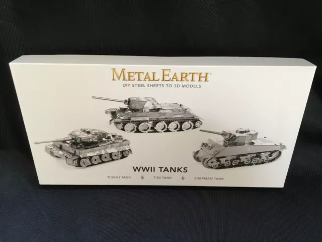  Metal Earth T-34 Tank 3D Metal Model Kit Bundle with