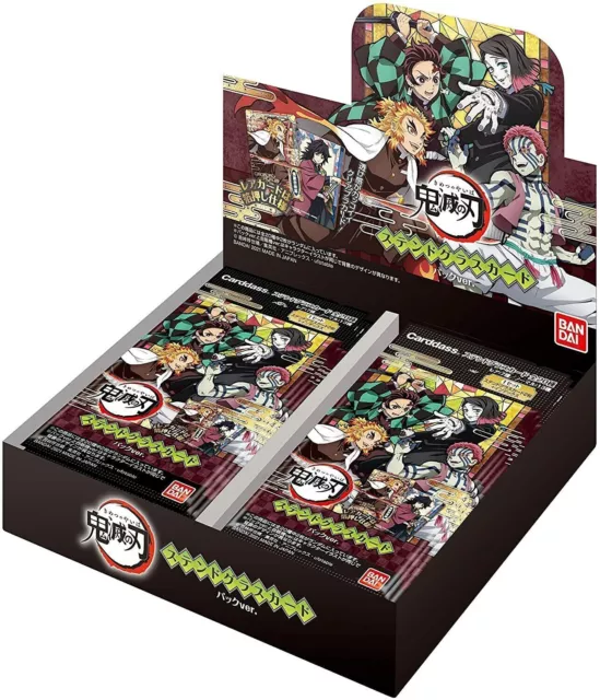 BANDAI Demon Slayer Kimetsu no Yaiba Stained Glass Card Pack ver. BOX