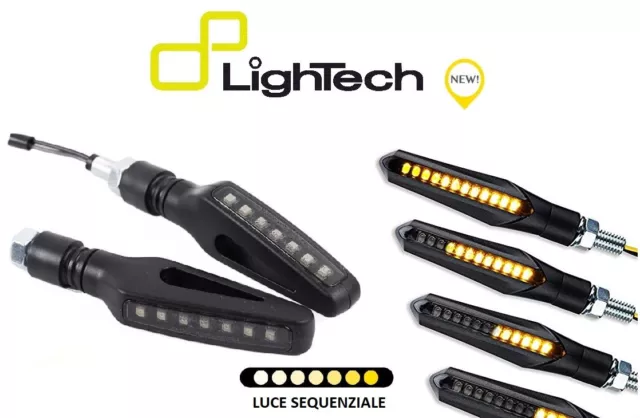 Lightech Coppia Indicatori Frecce Progressive Led Omologate Ducati Hypermotard