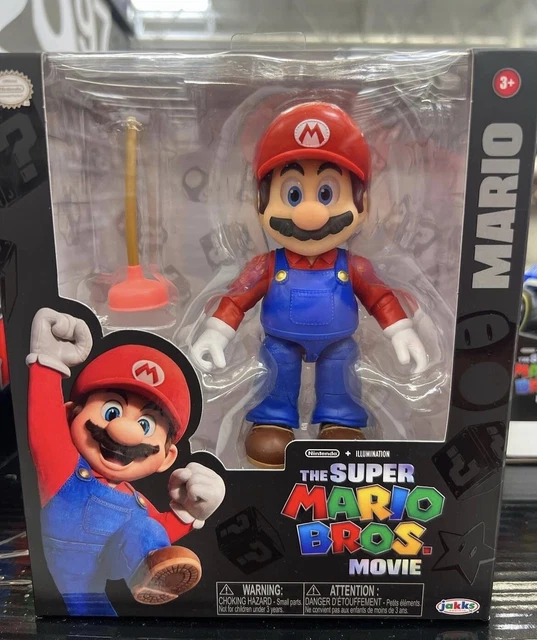 Figurine Super Mario Bros Luigi Avec Bloc ? - Jakks Pacific - 10cm - 11 Points D'Articulation