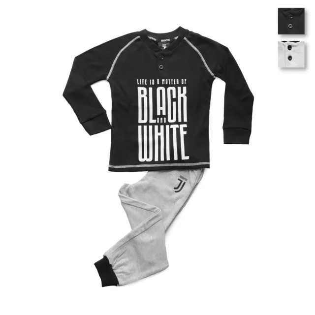 Pigiama bambino F.C. Juventus Juve ufficiale invernale Caldo cotone S946