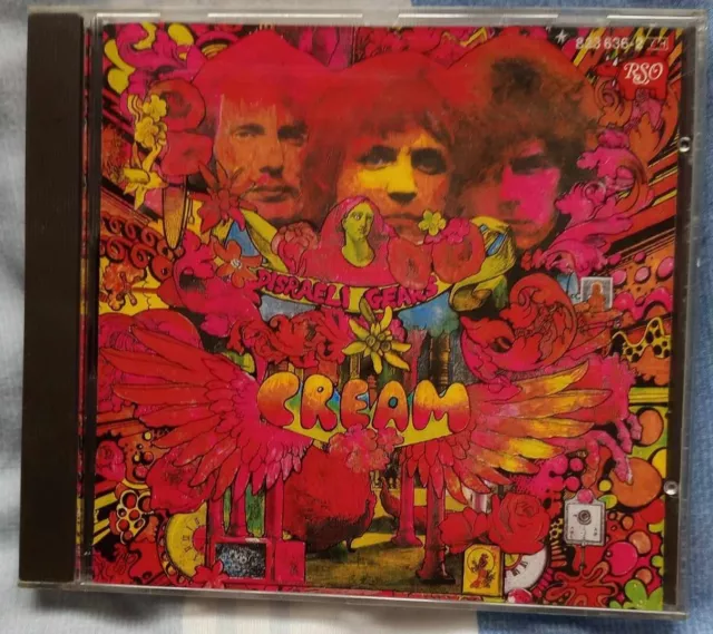 CREAM (UK 60's  SUPERGROUP) DISRAELI GEARS 1986 CD REISSUE OF 1967 LP. RARE.