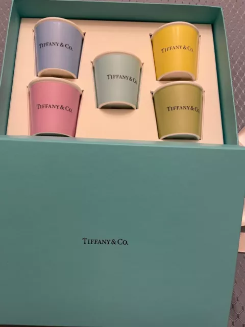 Tiffany & Co. Espresso Cups New Set Of 5