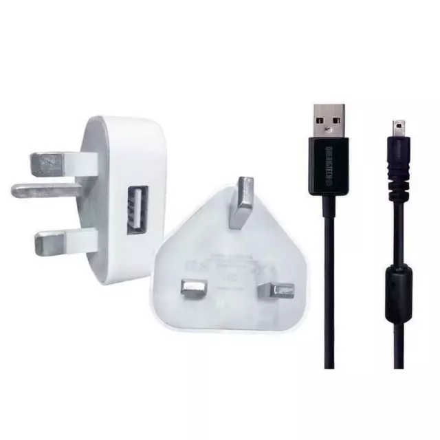 Sony Cybershot Dsc-H200 Camera Usb Wall Charger Plug &Data Sync Cable / Lead