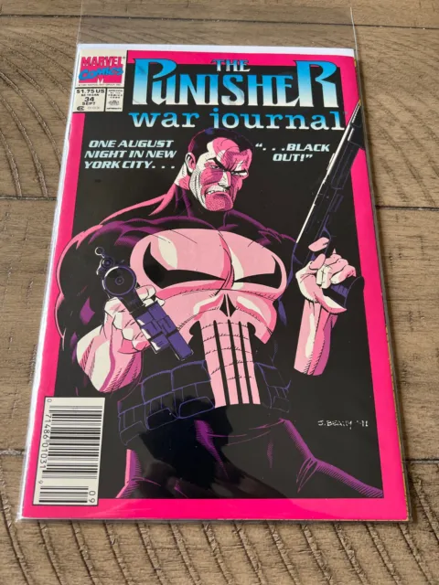 Marvel Comics THE PUNISHER WAR JOURNAL #34 Comic Book 1991