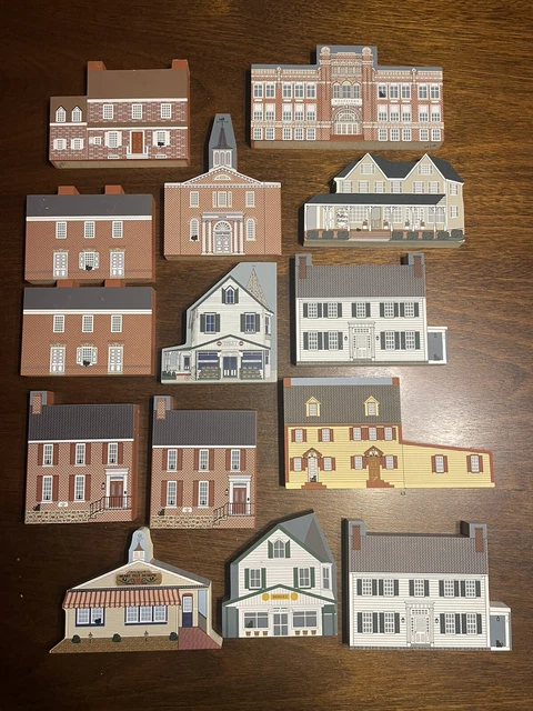 Lot of 14 Cat's Meow Salem County, NJ Elmer Alloway Woodstown 1 Signed by Artist