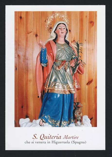 Santino Holy Card Image Pieuse  Heiligenbild  S . Quiteria Martire